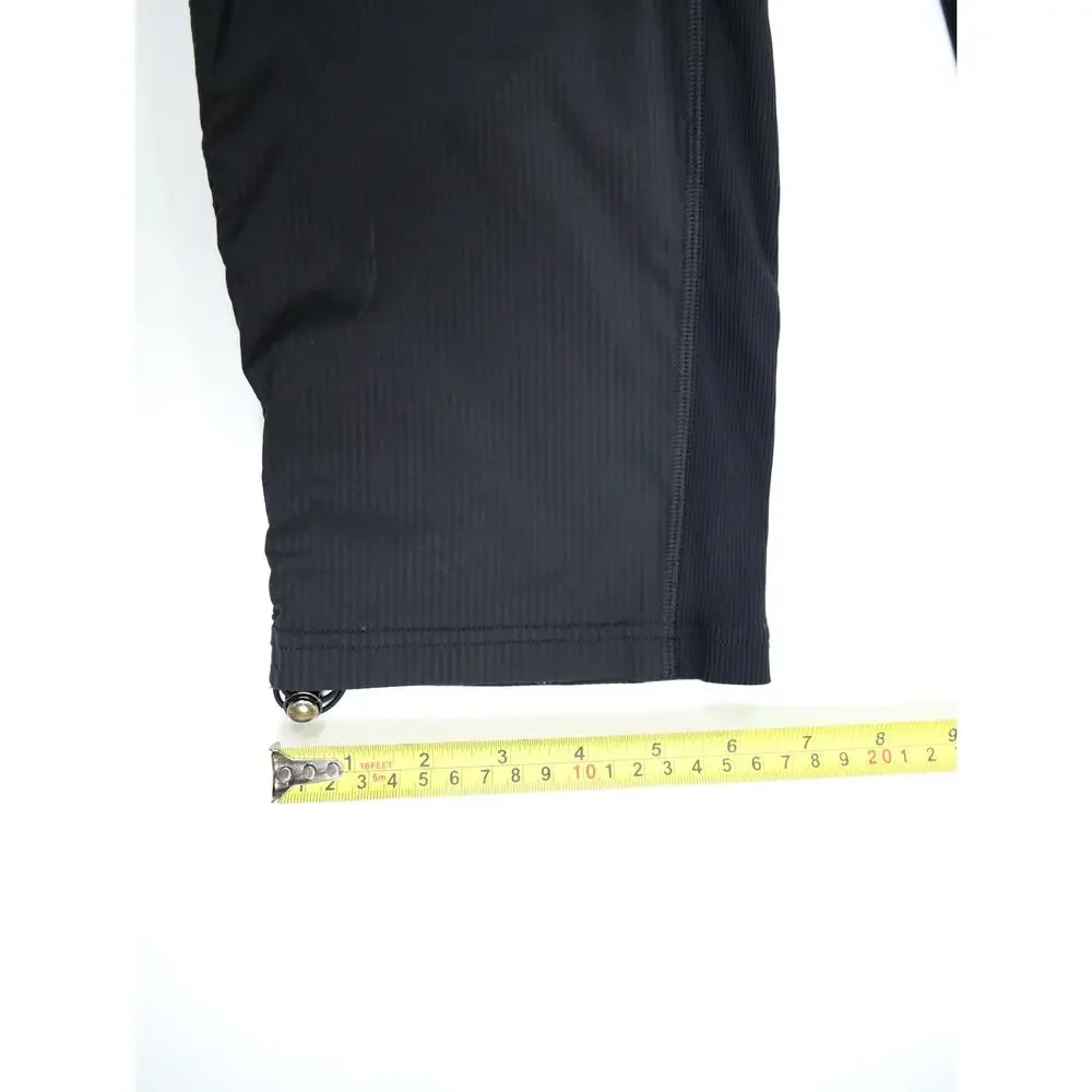 Lululemon Black Woven Jogger Pants 8 Adjustable Hem Minimalist Athleisure Travel - Picture 11 of 12